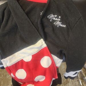 Genuine DisneyParks Minnie Mouse Black and Red Kids Jacket, Sz Med, 6/7 YO